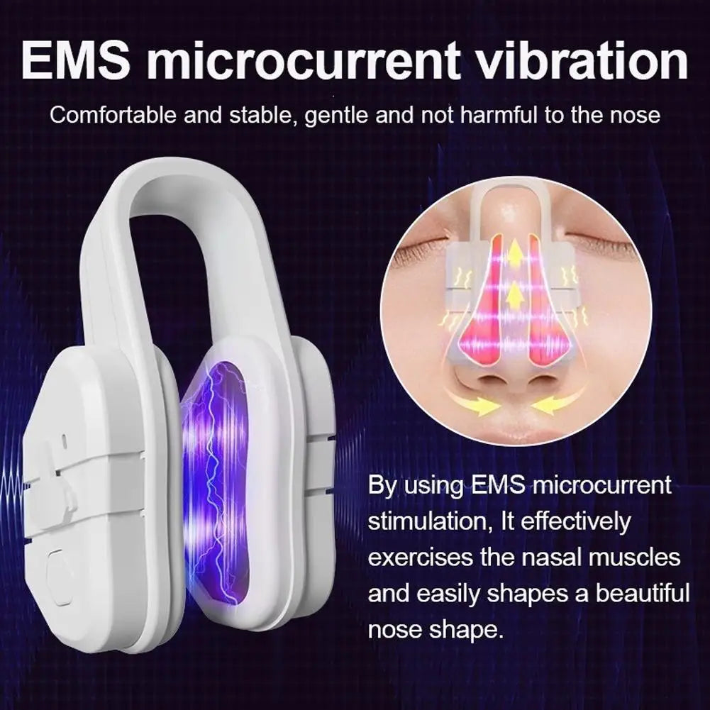 Japanese Nose Lifter Massager Ems Microcurrent Vibration Silicone High Nose Bridge Sculpting Tool Improving Nasal Contours Peaceful Pleasures Health and Wellness