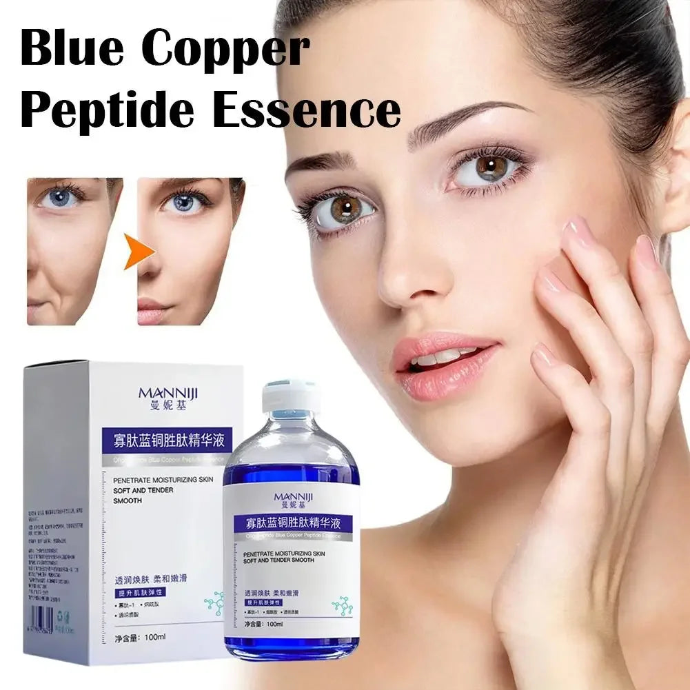 Blue Copper Peptide Face Serum 100ml | Anti-Aging Essence