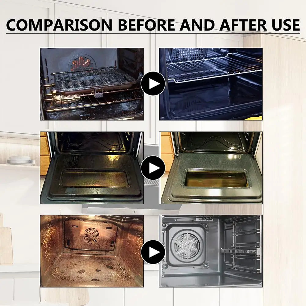 Ovens Cleaning Foam Spray Strong Kitchen Remove Grill Stove Oil Stains All Purpose Cleaner for Kitchen Appliances Household Care Peaceful Pleasures Health and Wellness