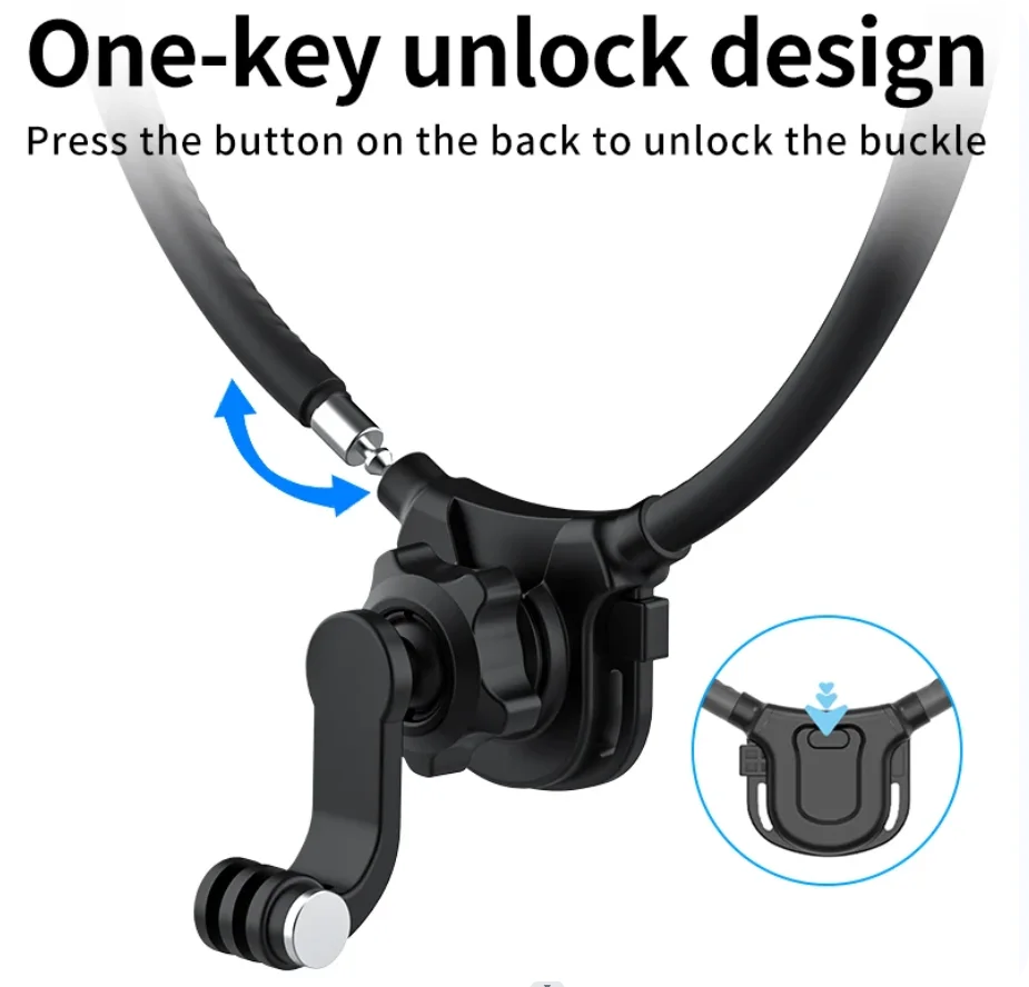 Magnetic Silicone Neck Mount for DJI Action Camera & Phone