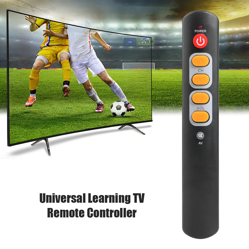 Universal 6-Button IR Learning Remote for TV STB DVD & More
