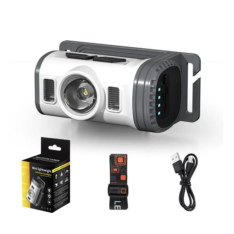 Mikenoon LED Headlamp Motion Sensor | Rechargeable, Waterproof