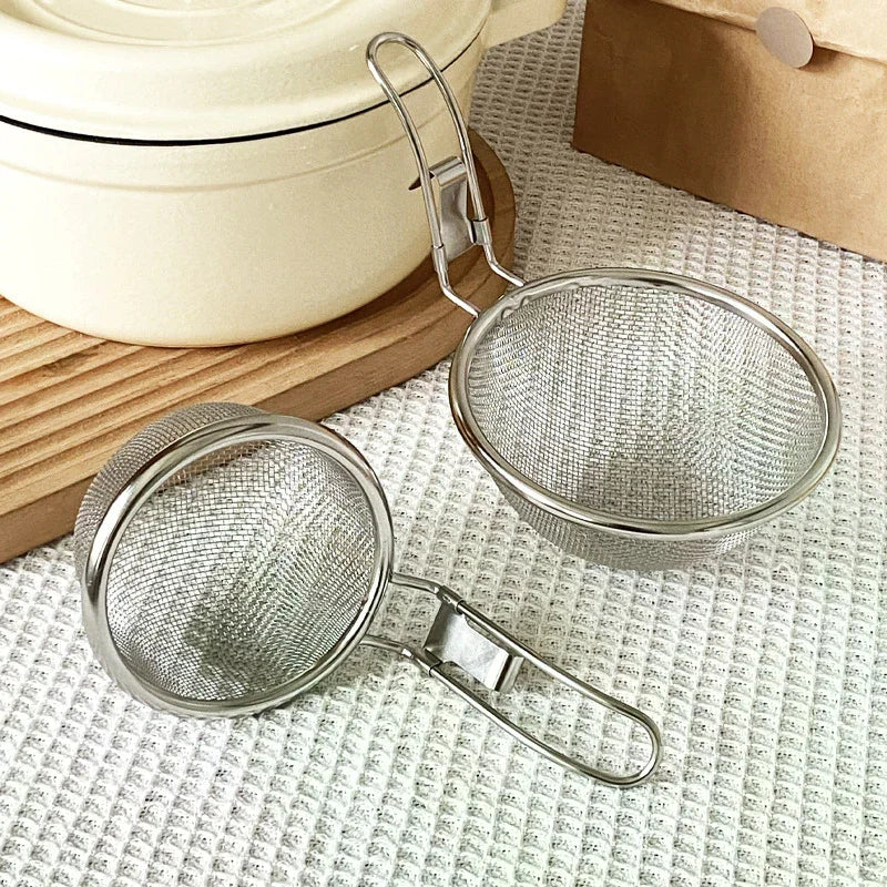 304 Stainless Steel Hot Pot Strainer with Hook | Lo Mein Skimmer Kitchen Strainer Peaceful Pleasures Health and Wellness