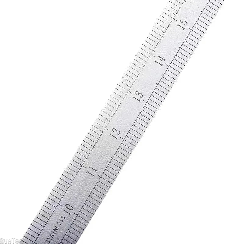 20 Inch Dual-Scale Stainless Steel Ruler Durable Thickened Quenched Steel with Random Lanyard Style Drawing & Measuring Peaceful Pleasures Health and Wellness
