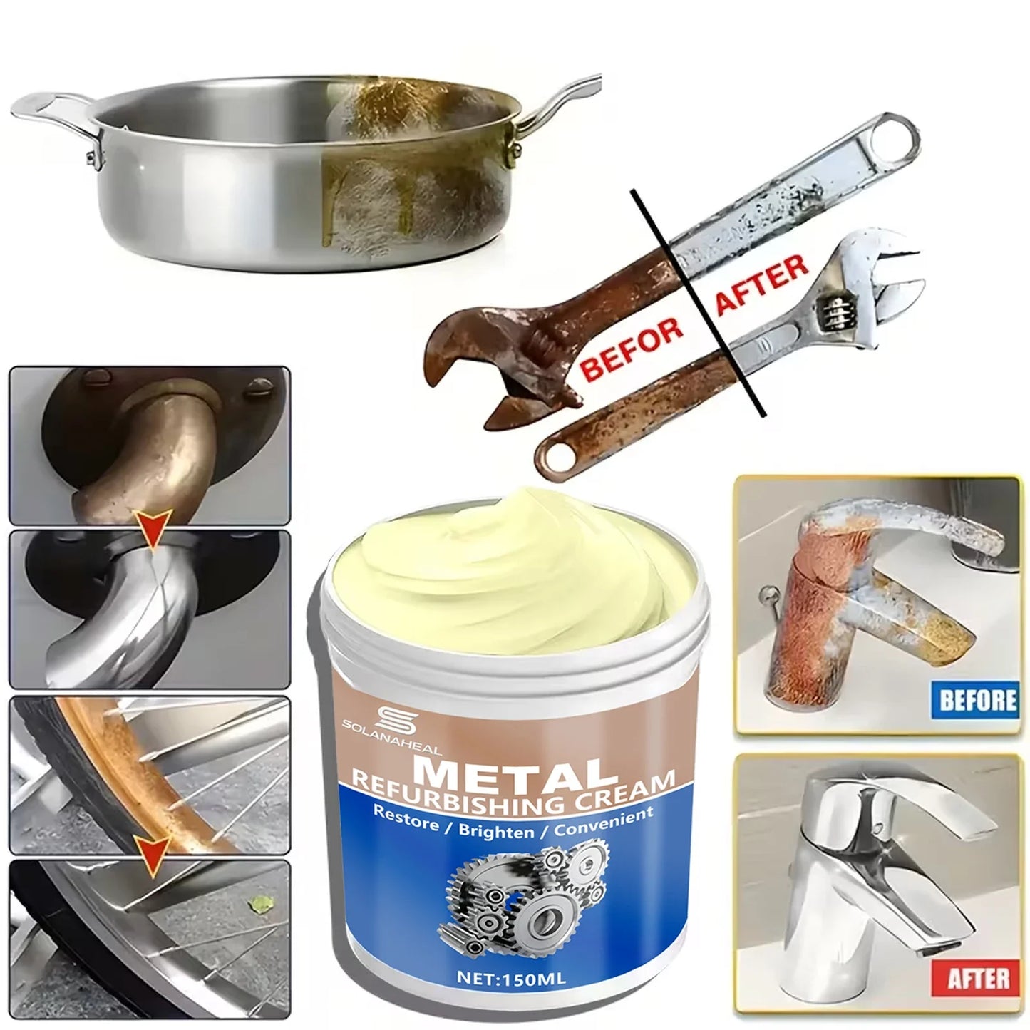 Professional Metal Polishing Paste – Chrome & Auto Care