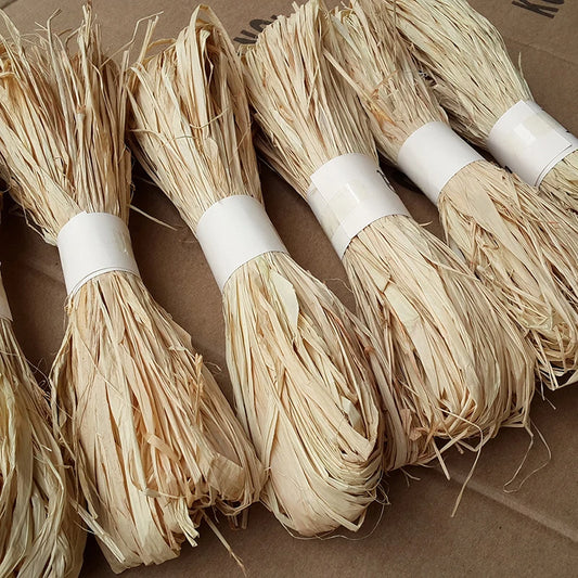50pc Natural Raffia Rope Set – Wedding Gift Wrapping & DIY Decor Raffia Craft Rope Peaceful Pleasures Health and Wellness Default Title