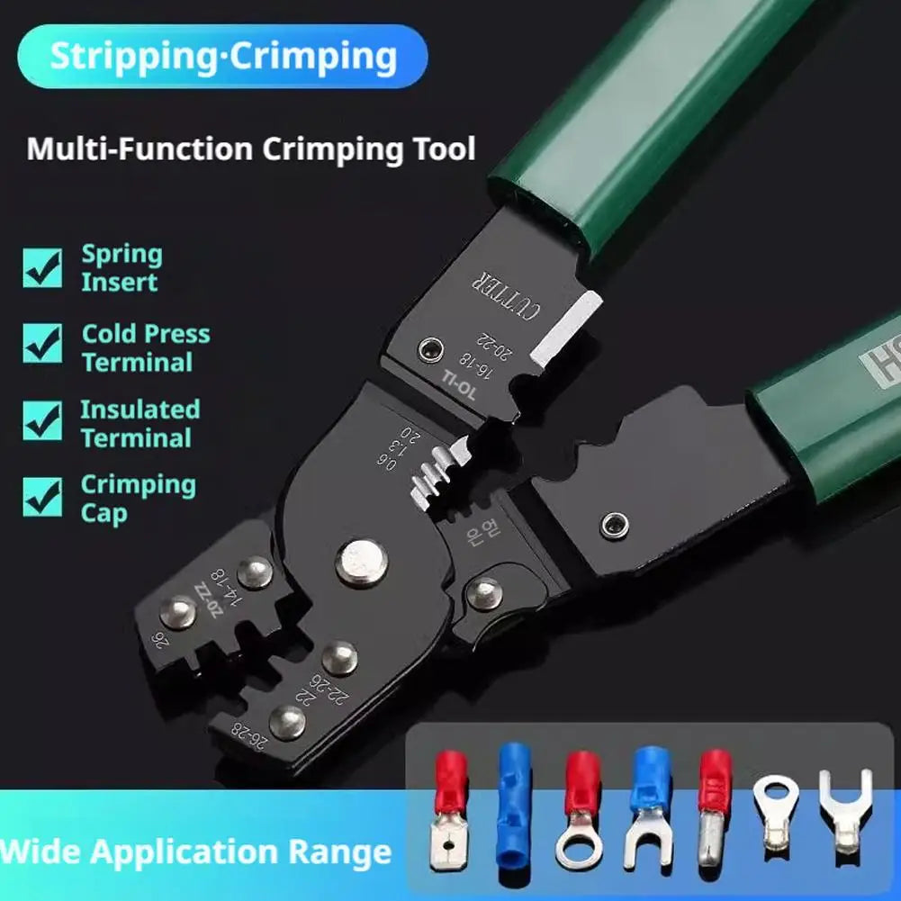 3-in-1 Wire Crimping Pliers – Stripper, Cutter & Crimper