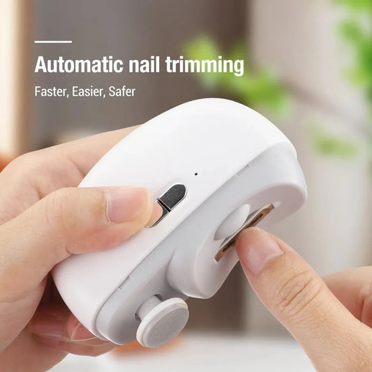 Smart USB Nail Trimmer Kit: Automatic Nail Clipper Grinder Polisher & Brush for Home and Travel Manicure Pedicure Tools Peaceful Pleasures Health and Wellness