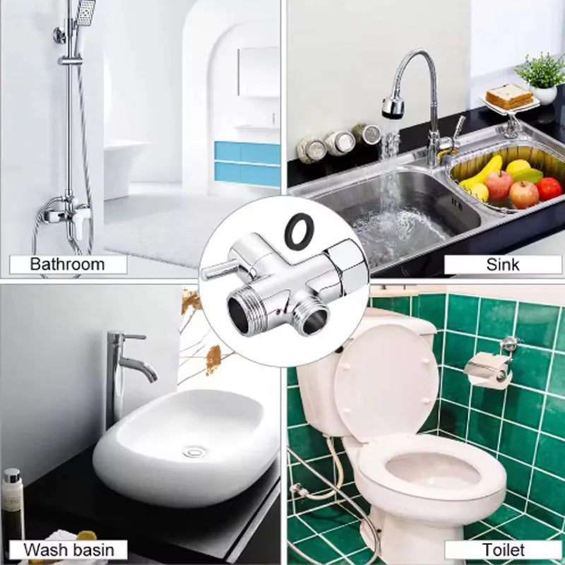 Handheld Bidet Sprayer | 3-Way Valve & Self-Cleaning | Wall Mount
