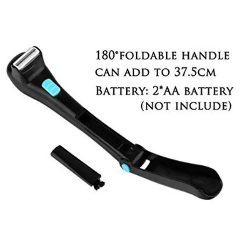 Handle electric body back shave blades shaving shaver razor shaving shovel razorback razor-back for body back hair Peaceful Pleasures Health and Wellness