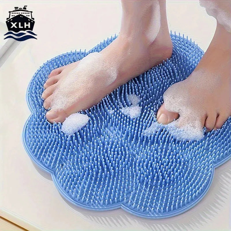 Bathroom foot scrub pad foot washing foot scrub remove dead skin rub foot large lazy back rub suction cup massage Peaceful Pleasures Health and Wellness