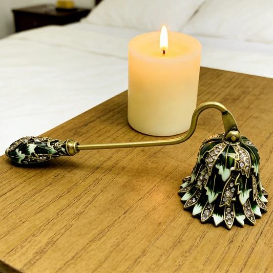 New Vintage Retro Style Candle Snuffer Long Handle Handheld Candle Extinguisher Safe Fireproof Candle Tool for Home Decoration Peaceful Pleasures Health and Wellness