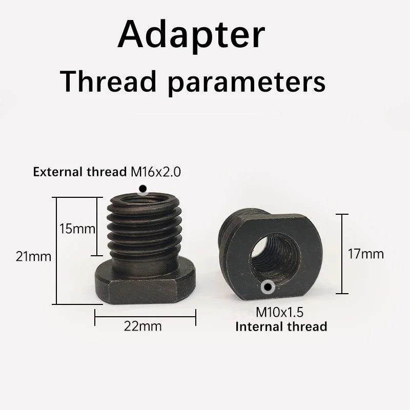 M10 to M14/M16 Angle Grinder Adapter Thread Arbor Connector Grinder Adapter Peaceful Pleasures Health and Wellness