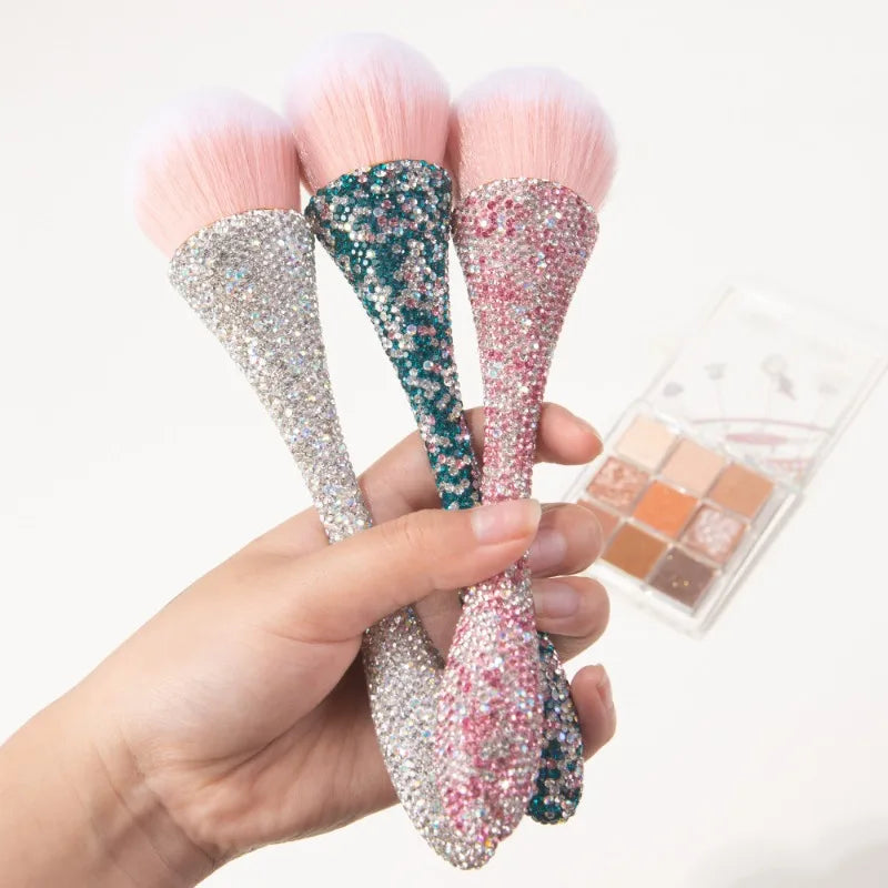 Professionals Nails Art Brush Luxurious Glitter Handle Nail Brush Dust Cleaning Make Up Brush Manicure Accessories Tools Peaceful Pleasures Health and Wellness