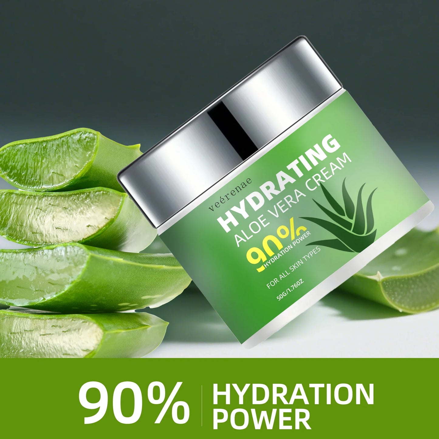 Veérenae Aloe Vera Face Cream – Hydrating, Non-Greasy Moisturizer