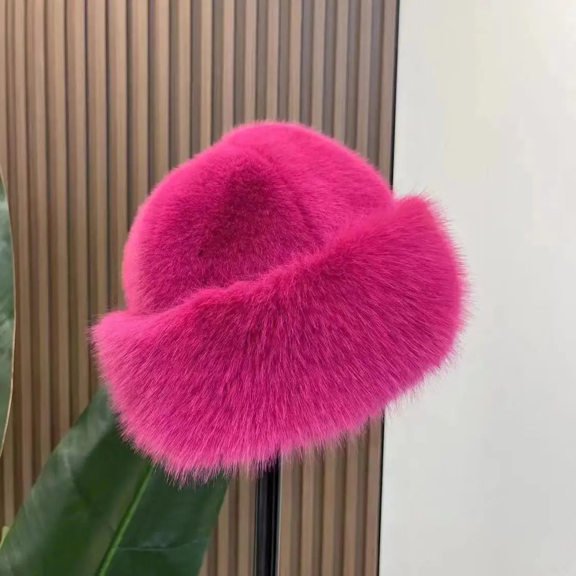 1pc Winter Thicken Faux Fur Fisherman Hat for Women, Windproof Snowproof Pilot Hat, Ear Protection Cap for Outdoor Riding Skiing Peaceful Pleasures Health and Wellness Rose