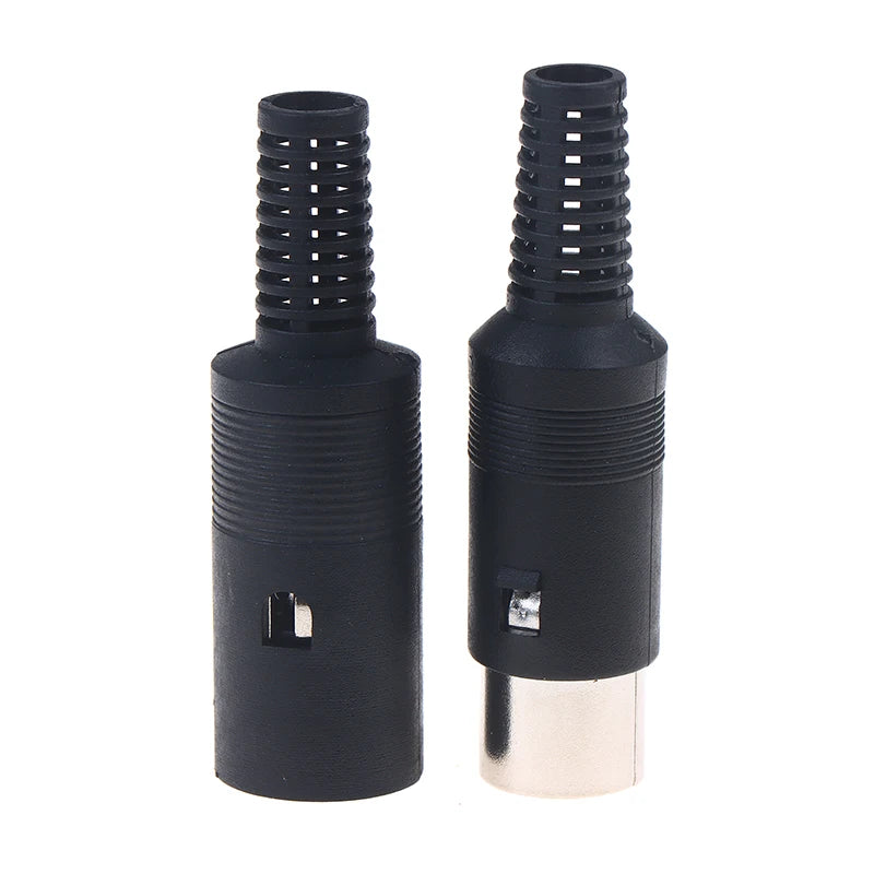 2Pcs/pack 3P 4P 5P 6P 7P 8P DIN Male/Female Plug Soecket Jack With Plastic Handle Keyboard Cable Connector Adaper Peaceful Pleasures Health and Wellness
