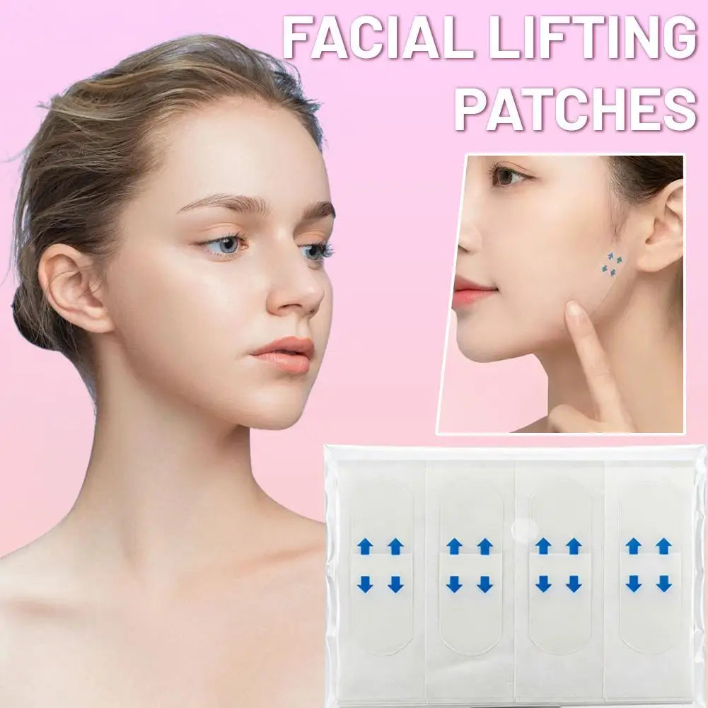 40/80/100pcs Invisible V-Shaped Face Lift Tape, Waterproof Breathable Chin Lifting Sticker, Transparent Face Tightening Makeup T Peaceful Pleasures Health and Wellness