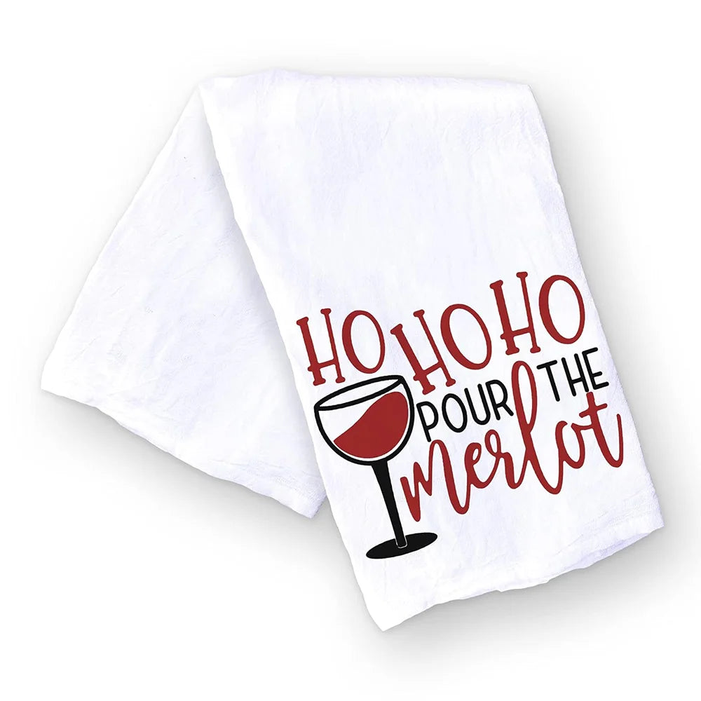 Christmas Kitchen Towel | Organic Cotton Holiday Hand Towel