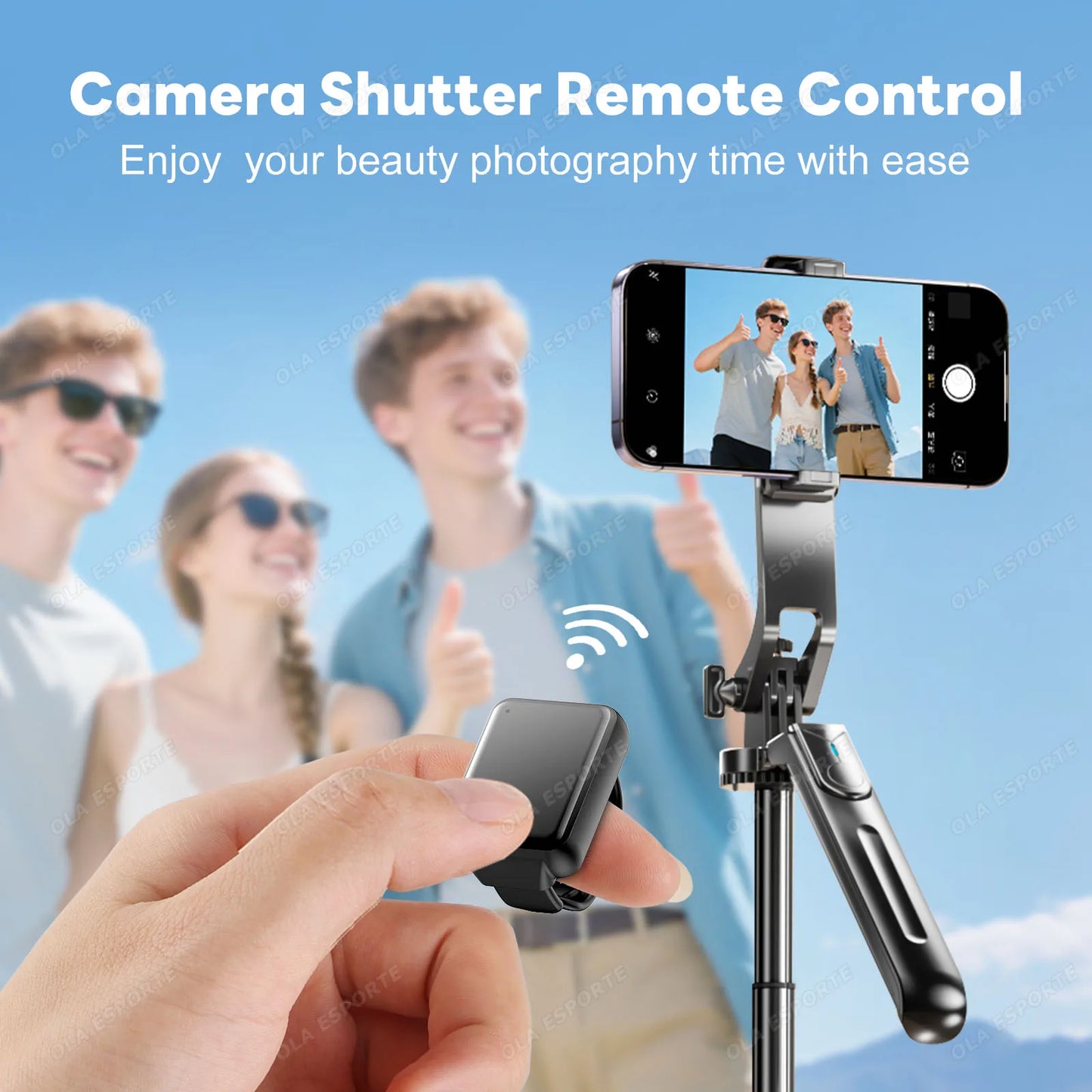 Bluetooth Fingertip Ring Remote – Selfie & Page Turner
