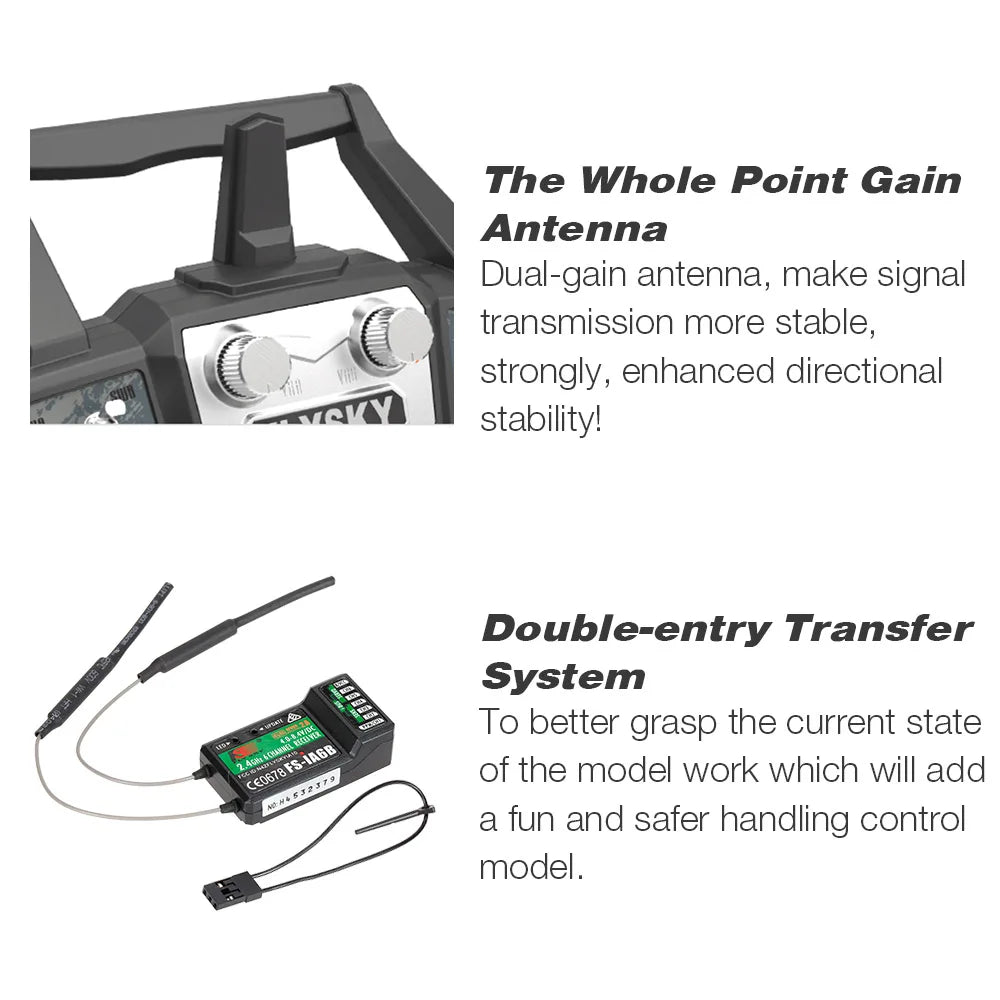 Flysky FS-i6X 10CH 2.4GHz RC Transmitter & FS-iA6B Receiver
