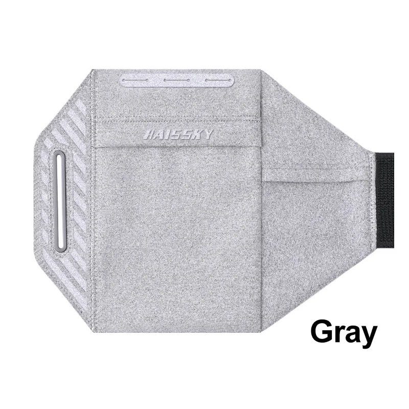 cell phone armband for running armband cell phone case Sport phone armband arm bag for men Sports Accessories Mobile phone pouch Peaceful Pleasures Health and Wellness Gray