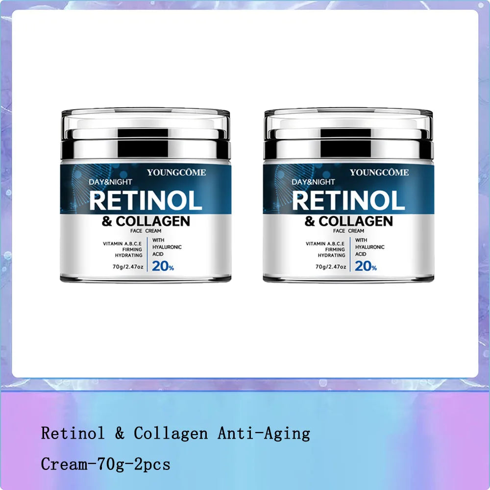 Retinol & Collagen Anti-Aging Face Cream – 72H Hydration | 70g