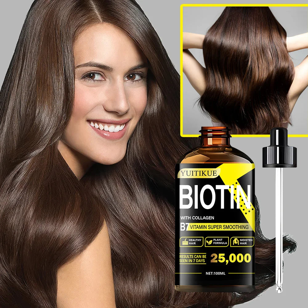YUITIKUE Biotin & Collagen Hair Oil – Smooth, Strong & Shiny