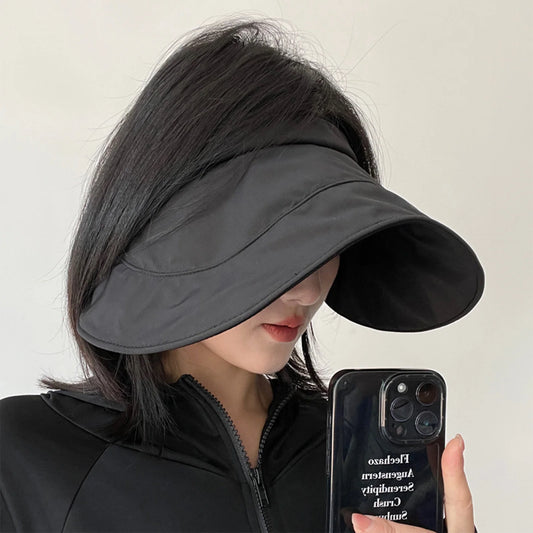 Summer UV Resistant Sun Hat Large Wide Brim Soft Breathable Sun Hats for Fishing Hiking Camping Peaceful Pleasures Health and Wellness