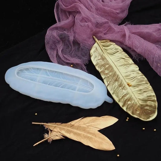 Creative Feather Shape Cake Silicone Mold Clay Mould Kitchen Baking Peaceful Pleasures Health and Wellness