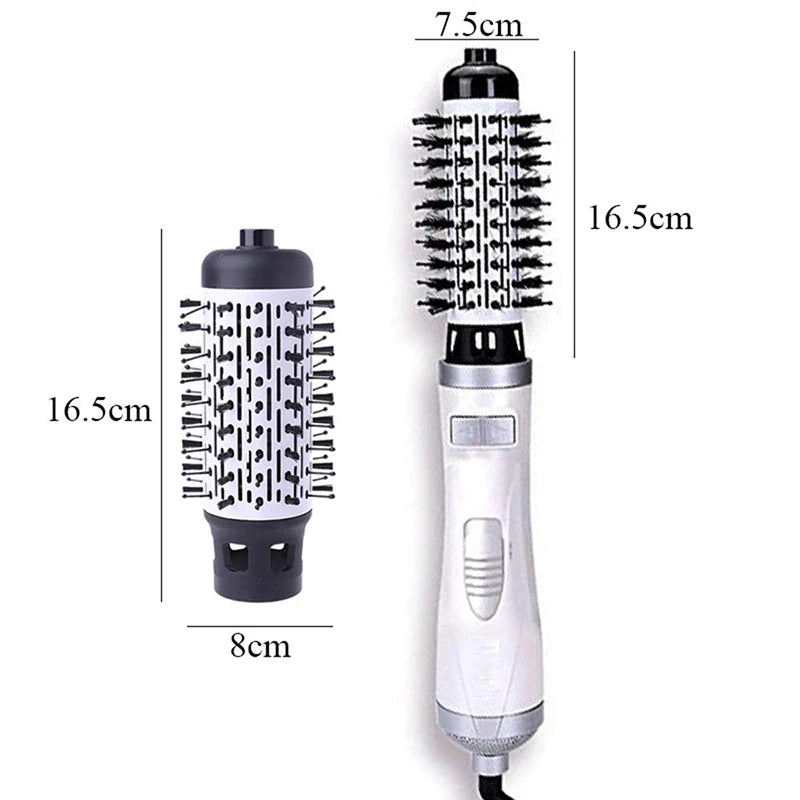 360° Automatic Rotating Hot Air Brush 2 in 1 Hair Styler Curler Straightener Volumizer with Ionic Ceramic Technology Peaceful Pleasures Health and Wellness