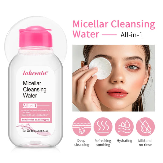 100ml Garnier Micellar Water Hydrating Facial Cleanser Deep Makeup Remover Cleaning Water Refresh Hydrate Cleansing Skin Peaceful Pleasures Health and Wellness