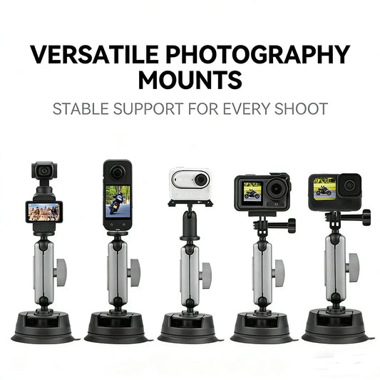 Suction Cup Car Mount for DJI Osmo, GoPro & Insta360 Camera Car Mount Oasis Select