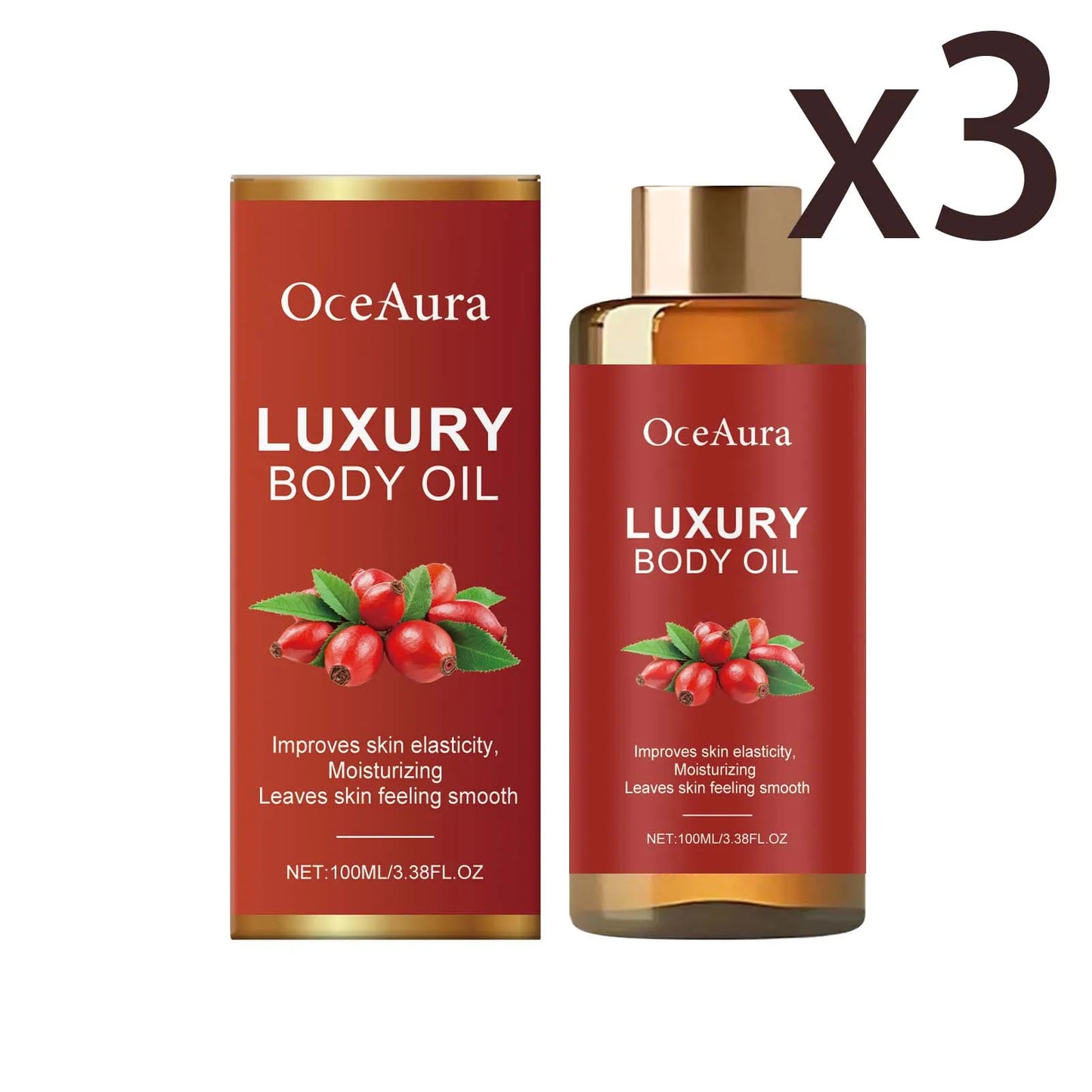 OceAura Calendula Firming Body Oil | Antioxidant Skin Serum 100ml