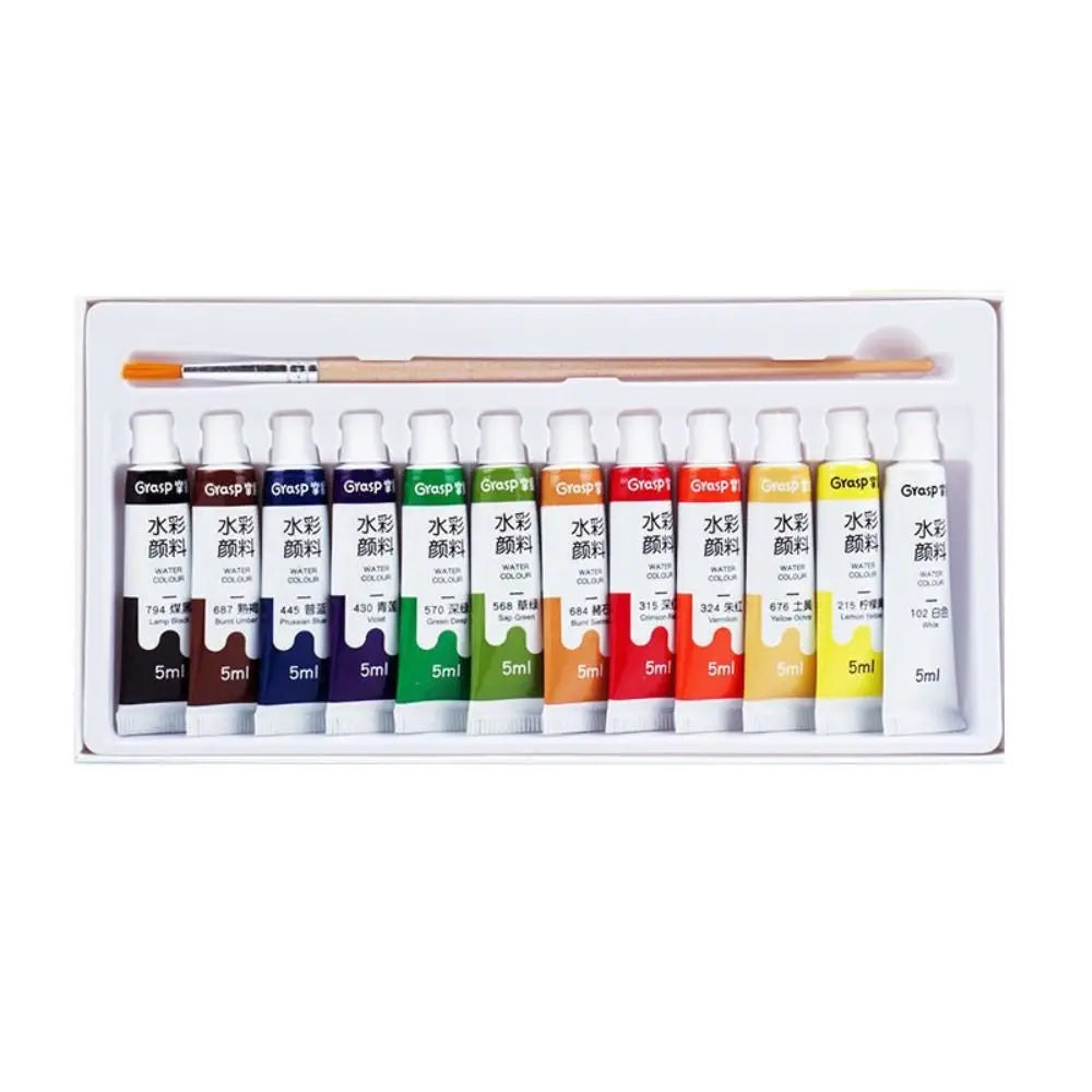 Watercolor Paint Tubes Set | 12–36 Vibrant Colors | 5ml Tubes
