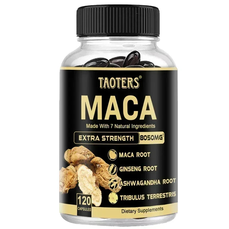 Black Maca Root Capsules – Energy, Stamina & Muscle Support