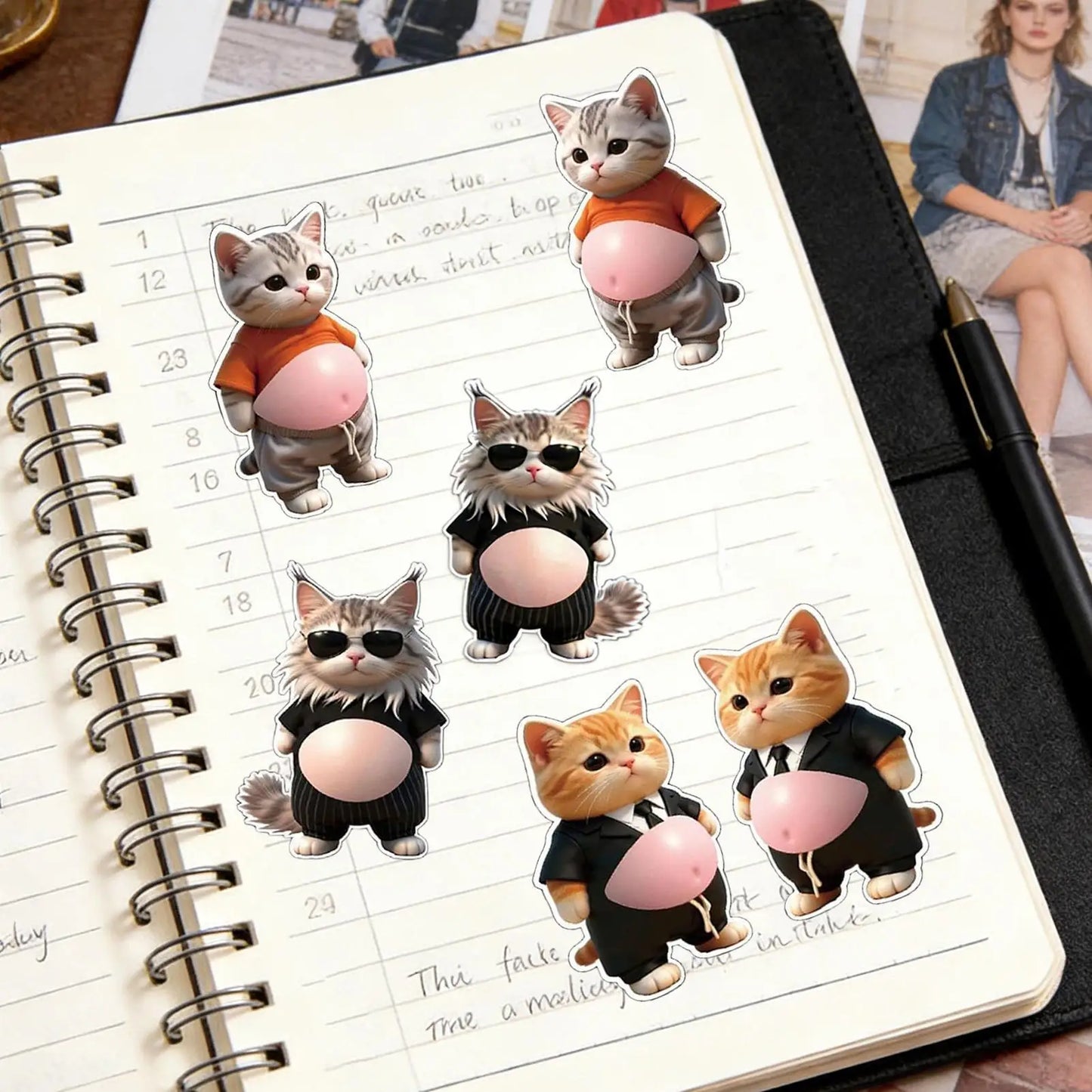 3D Cat Belly Stickers – Soft Silicone Decals for Kids & Decor