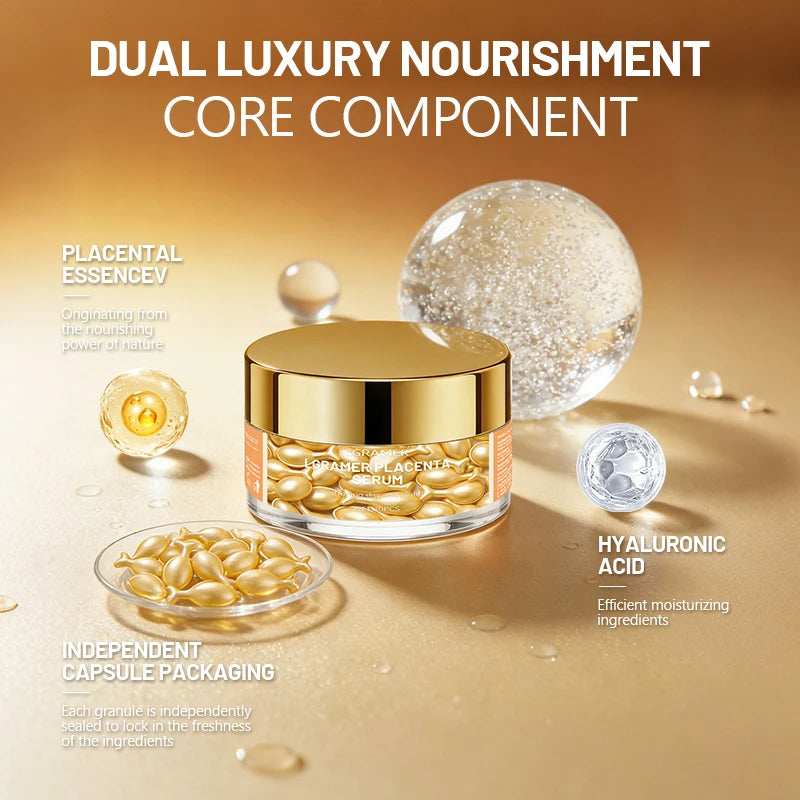 30 /60/120 Capsules Vitamin E Face Deep Moisturizing Capsule Essence, Hydrates and Smooths Skin, Deep Hydration Reduce dullness Peaceful Pleasures Health and Wellness