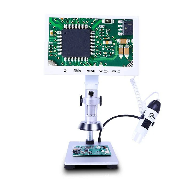 Dual Lens Ultra Clear Video Microscope, Digital Measurement and Maintenance, Industrial High-Definition Electronics Peaceful Pleasures Health and Wellness