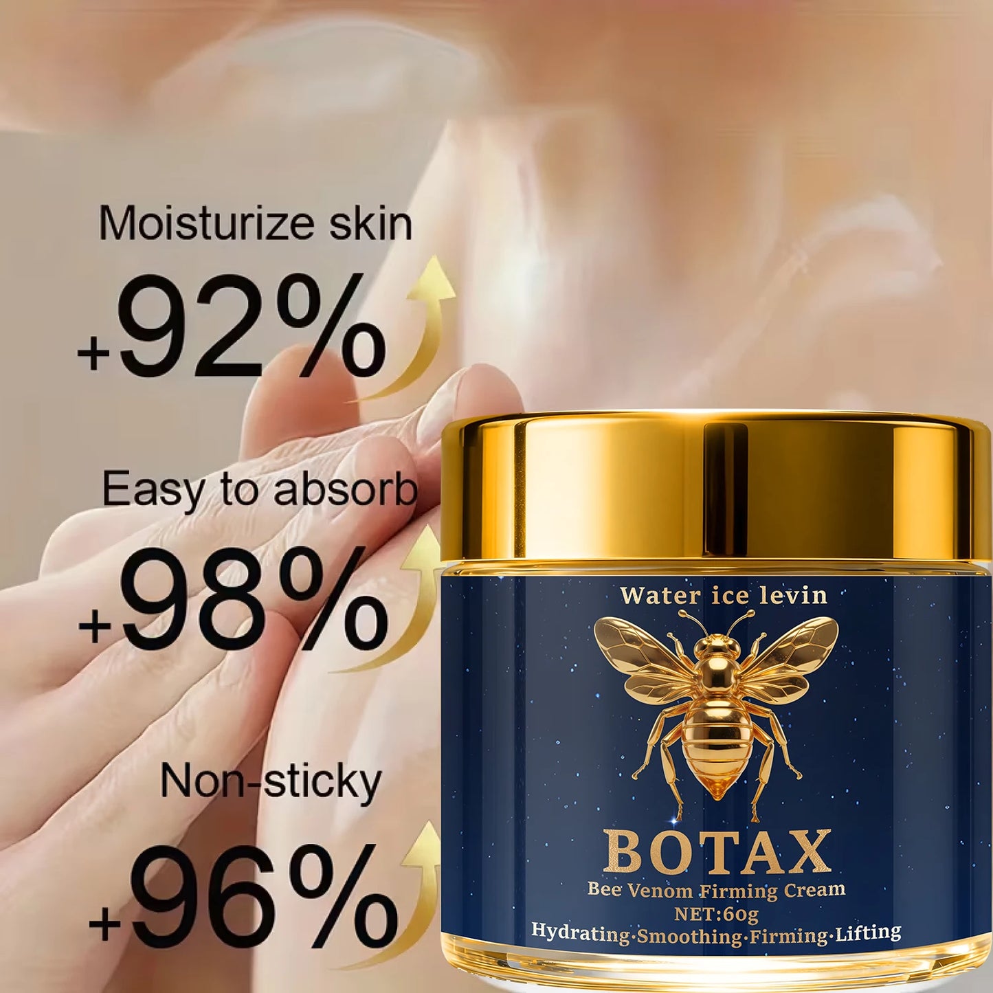Bee Venom Firming Cream | Hyaluronic Acid & Retinol – 60g
