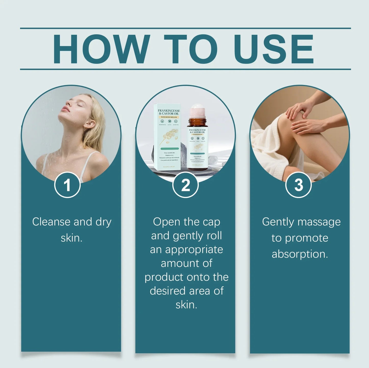 Frankincense & Castor Oil Rollerball – Nourishing Face & Body Oil