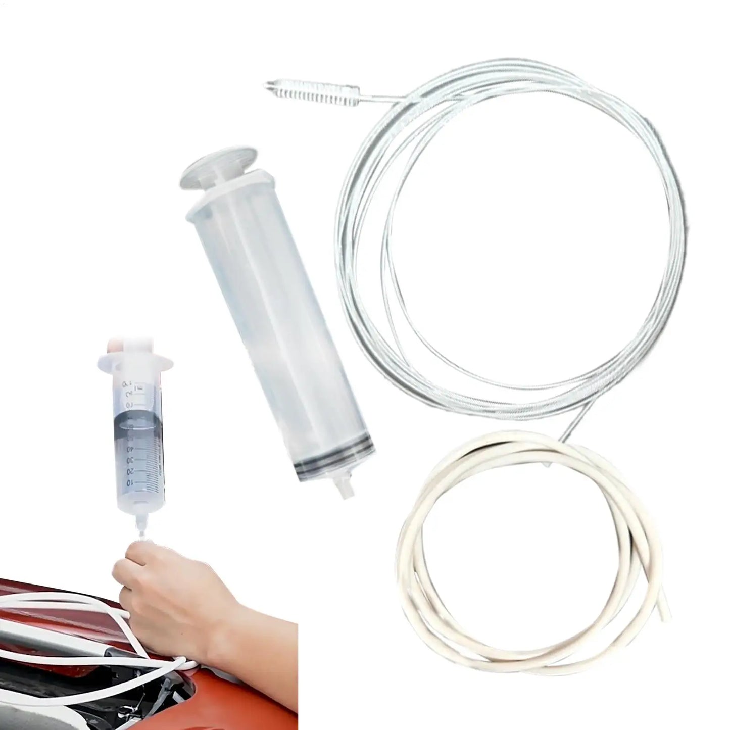 Flexible Drain Cleaning Brush for Car AC, Fridge & Sink Pipes