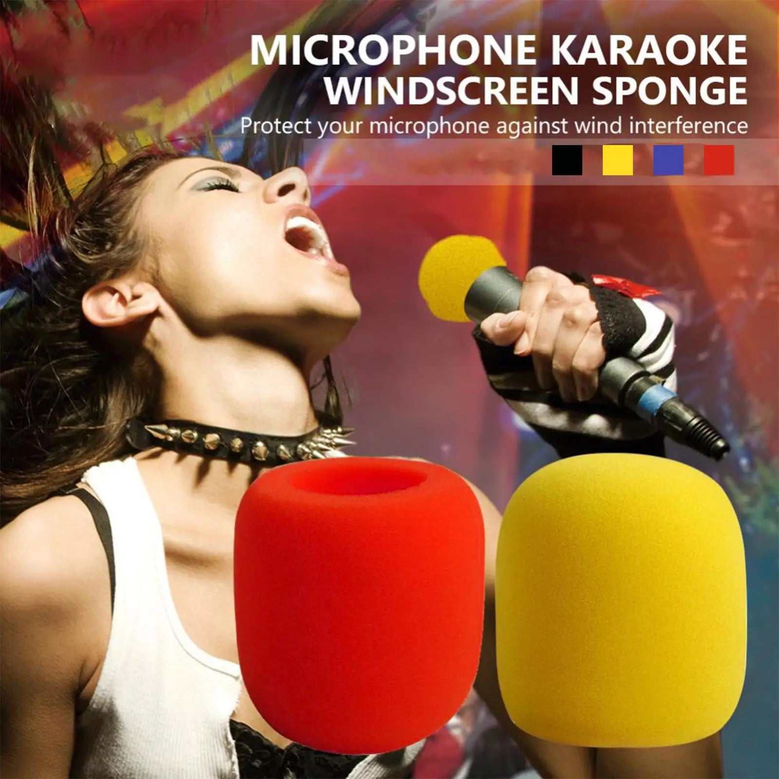 Microphone Foam Windscreen for Shure SM58 / Beta58A / SM58LC – Pop Filter Wind Cover Peaceful Pleasures Health and Wellness