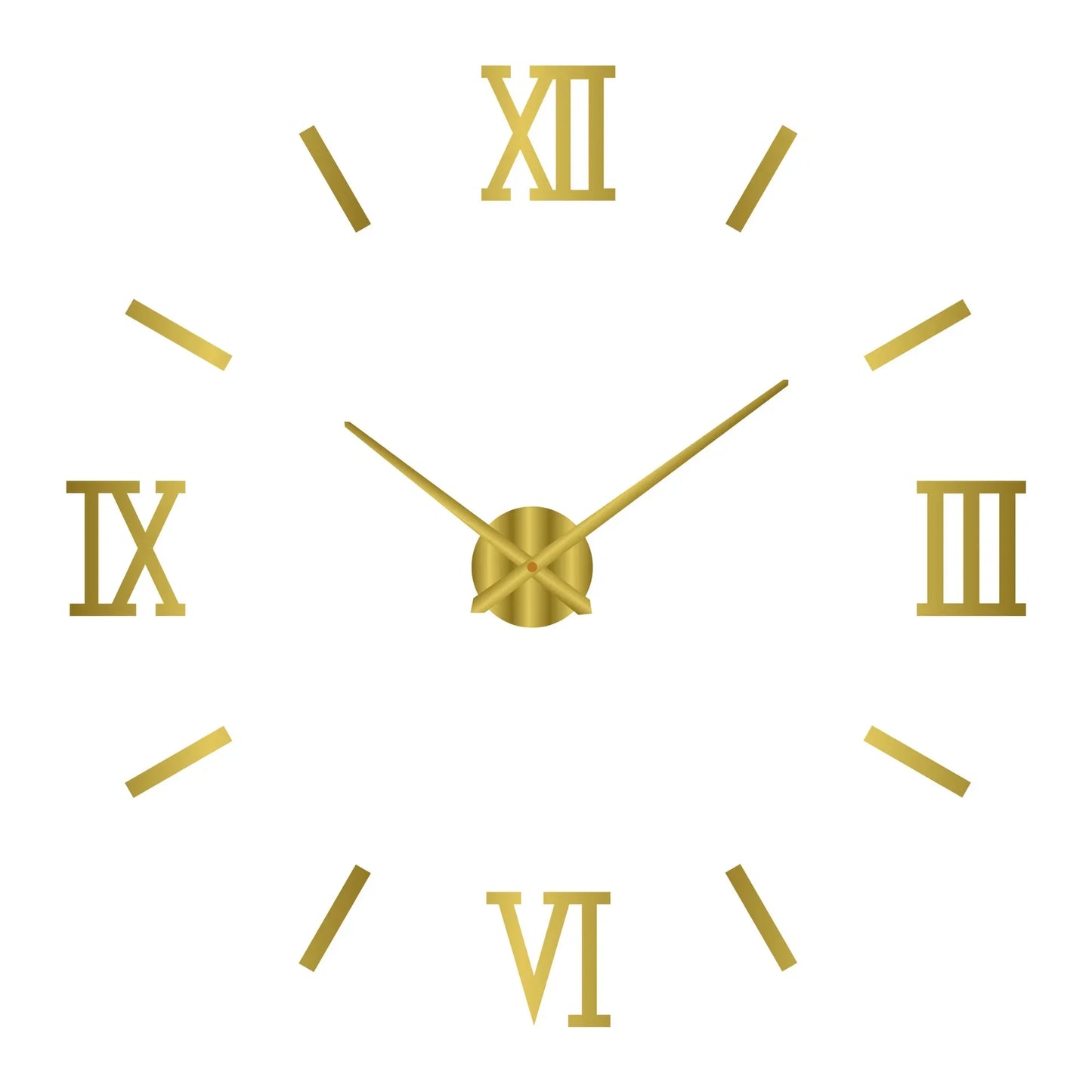 Large 3D DIY Acrylic Wall Clock – Luminous, Frameless, Adjustable 40–130cm for Living Room & Home Decor