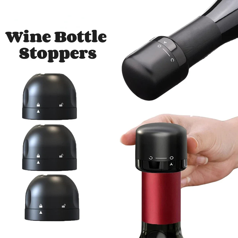 Silicone Champagne & Wine Bottle Stopper | Vacuum Seal