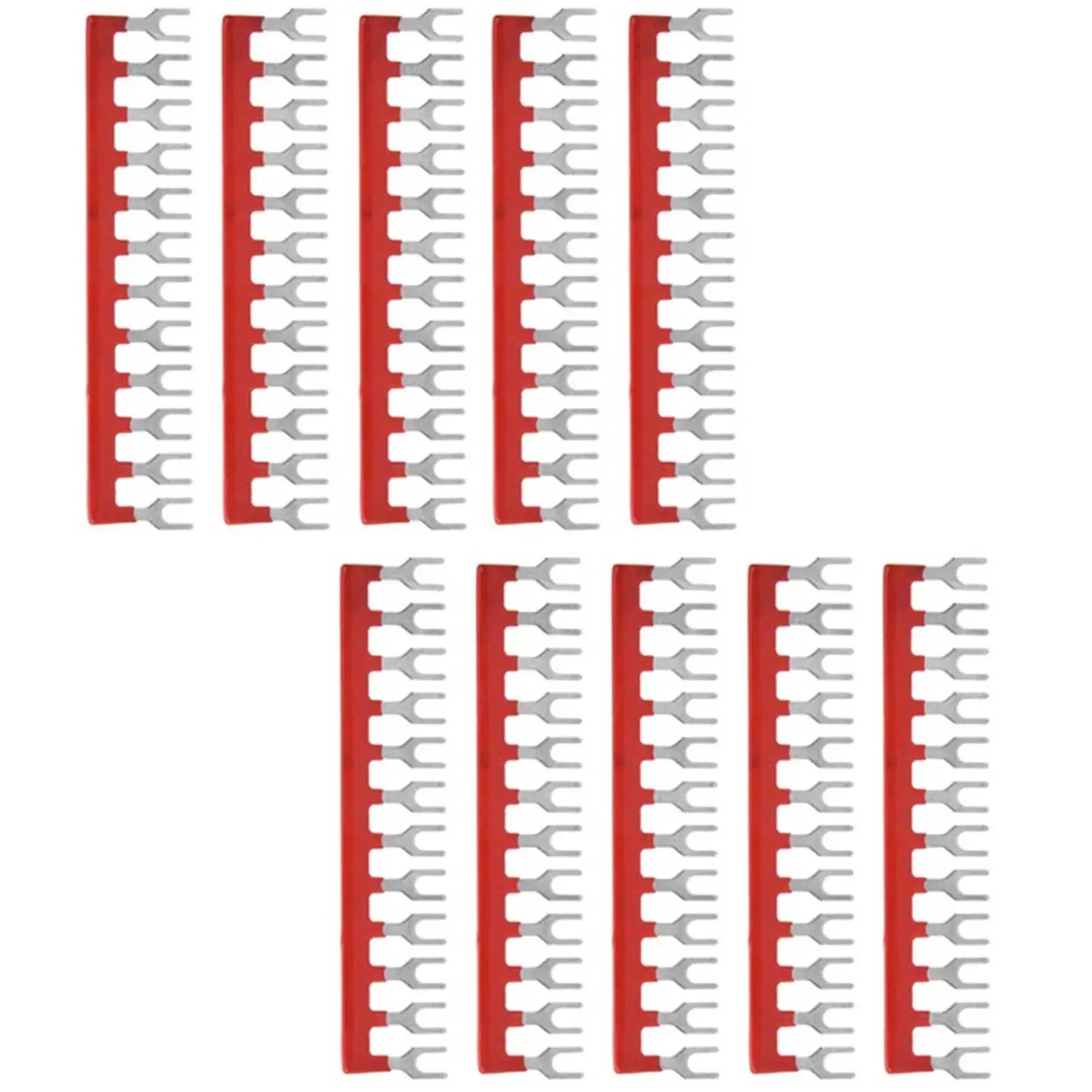 10pcs 12 Wiring Terminal Non-Insulated Shorting Jumpers Bar Wire Connector Barriers Strip For 8.75mm Pitch Barriers Strip Peaceful Pleasures Health and Wellness 10PCs