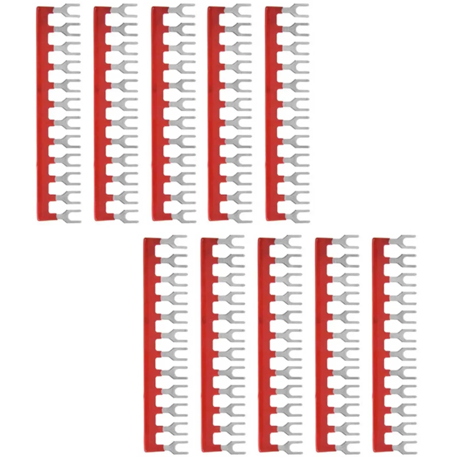 10pcs 12 Wiring Terminal Non-Insulated Shorting Jumpers Bar Wire Connector Barriers Strip For 8.75mm Pitch Barriers Strip Peaceful Pleasures Health and Wellness 10PCs