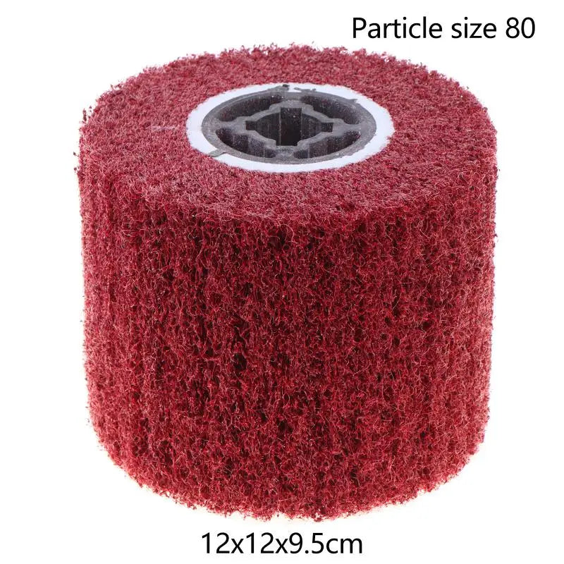 120mm Drum Polishing Wheel | Wire Drawing Abrasive Brush