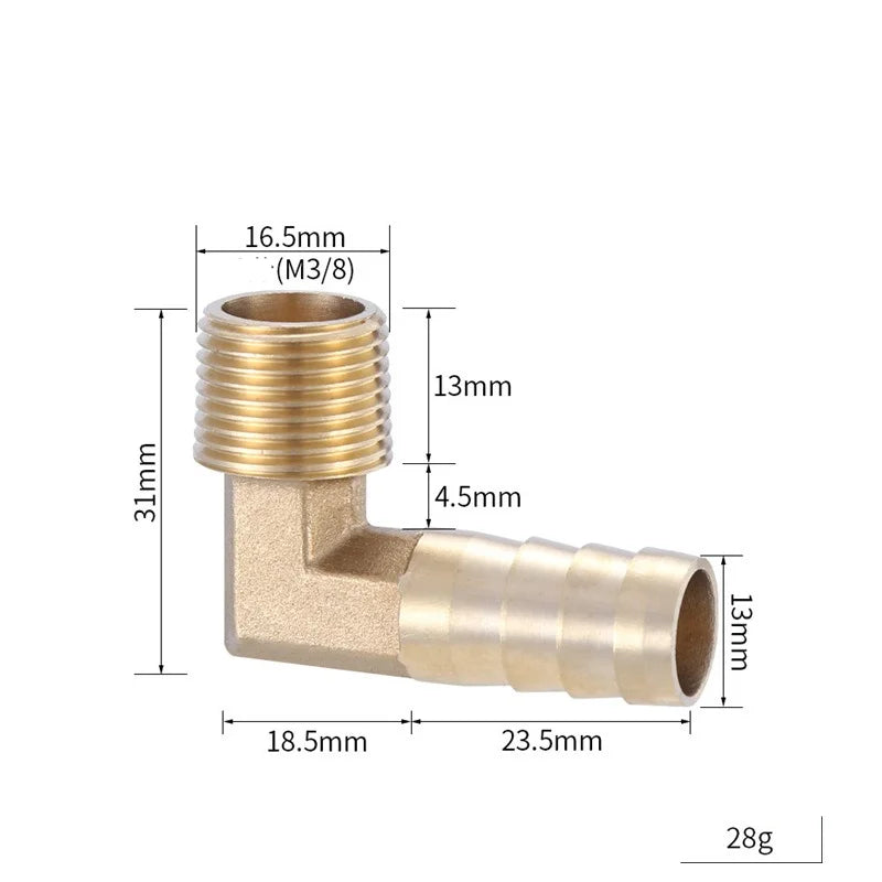 Brass Barb Hose Fitting 4–19mm BSP Female Thread Adapter