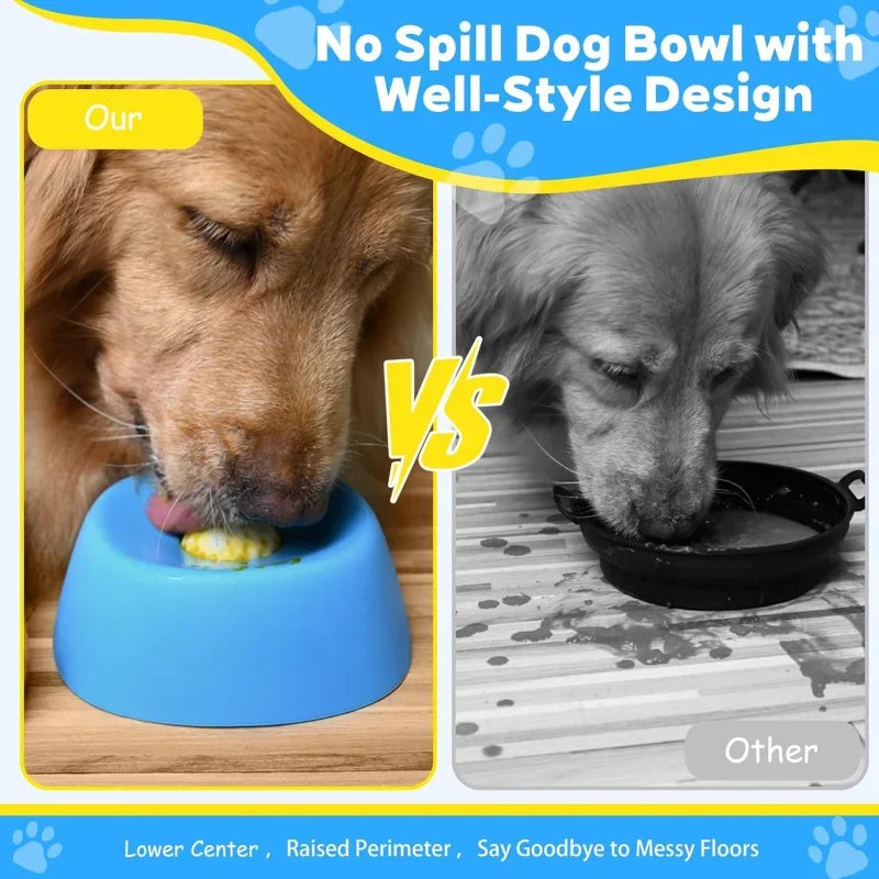 Slow Feeder Dog Bowl Non-Slip Lick Mat | Liquid Treats Slow Feeder Dog Bowl Peaceful Pleasures Health and Wellness